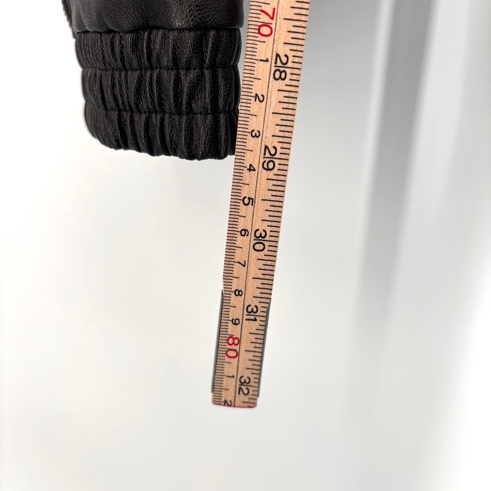 NWT Spanx Faux Leather Jogger Pants Skinny Leg Elastic Cuff High Rise Black XS - Picture 12 of 12